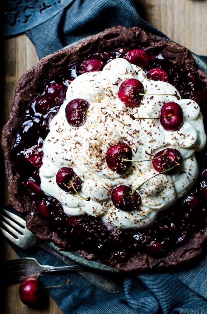This Black Forest Pie is the most incredible dessert you will ever taste. It is a show stopping dessert that is much easier to make than you would think!