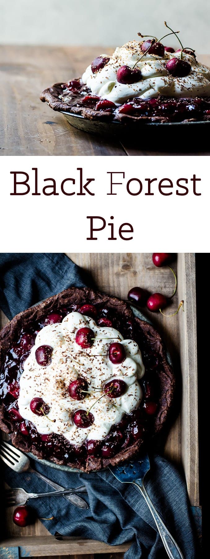 A gorgeous black forest pie that is simple and utterly irresistible. 