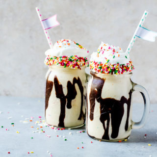 Every day is your birthday with this cake batter milkshake! Why celebrate your [un]birthday any other way?