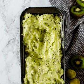 This tropical kiwi sorbet is infused with key lime and coconut for an incredible summer dessert you will not be able to put down.