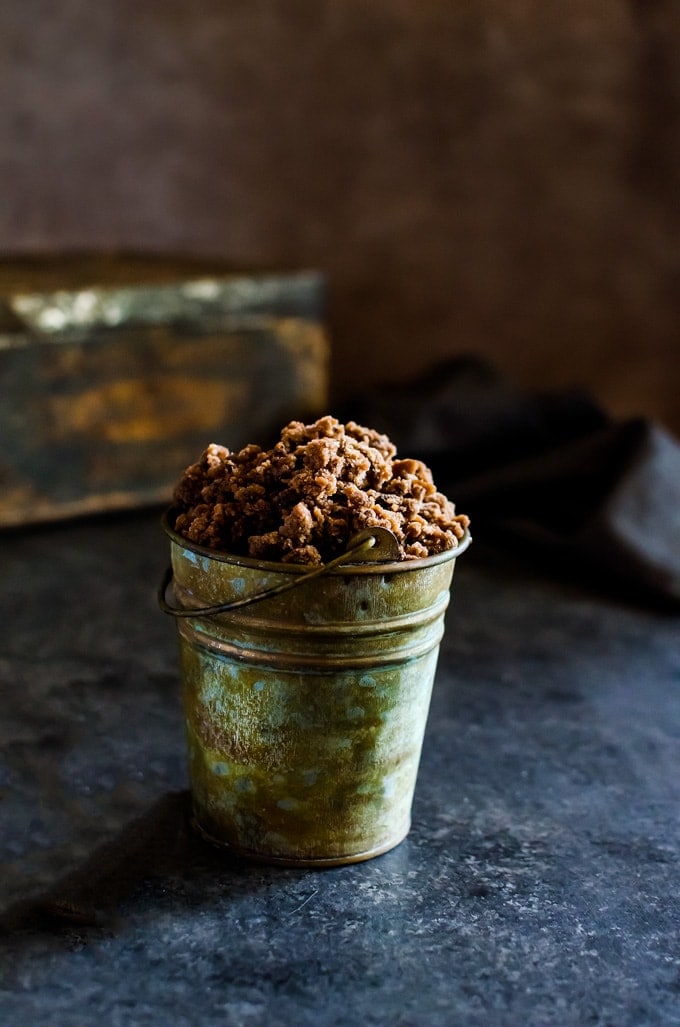 This mocha coffee granita is the perfect way to cool down on a hot summer night! I love to top it with fresh whipped cream for a more decadent dessert