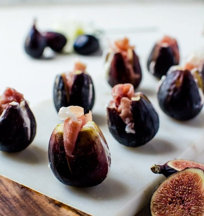 These prosciutto stuffed figs make an incredible appetizer for parties and get togethers