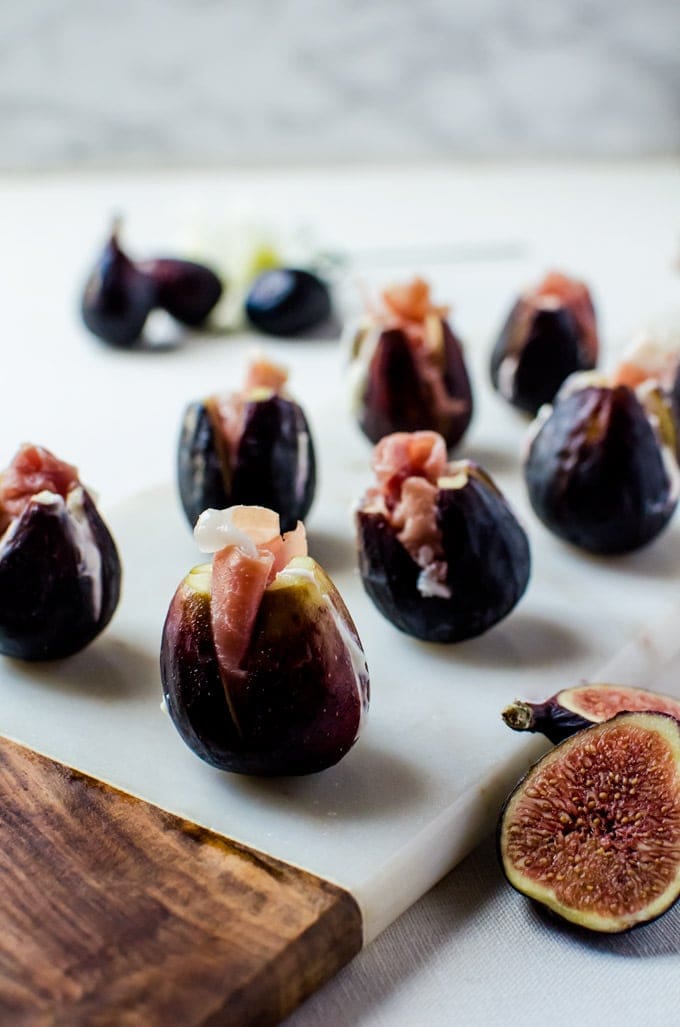 These prosciutto stuffed figs make an incredible appetizer for parties and get togethers