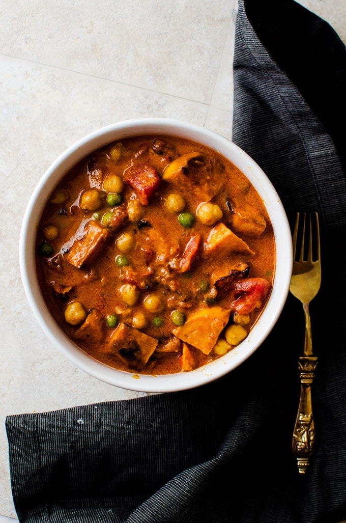 An easy Thai sweet potato curry that is as easy to make as it is to eat. 