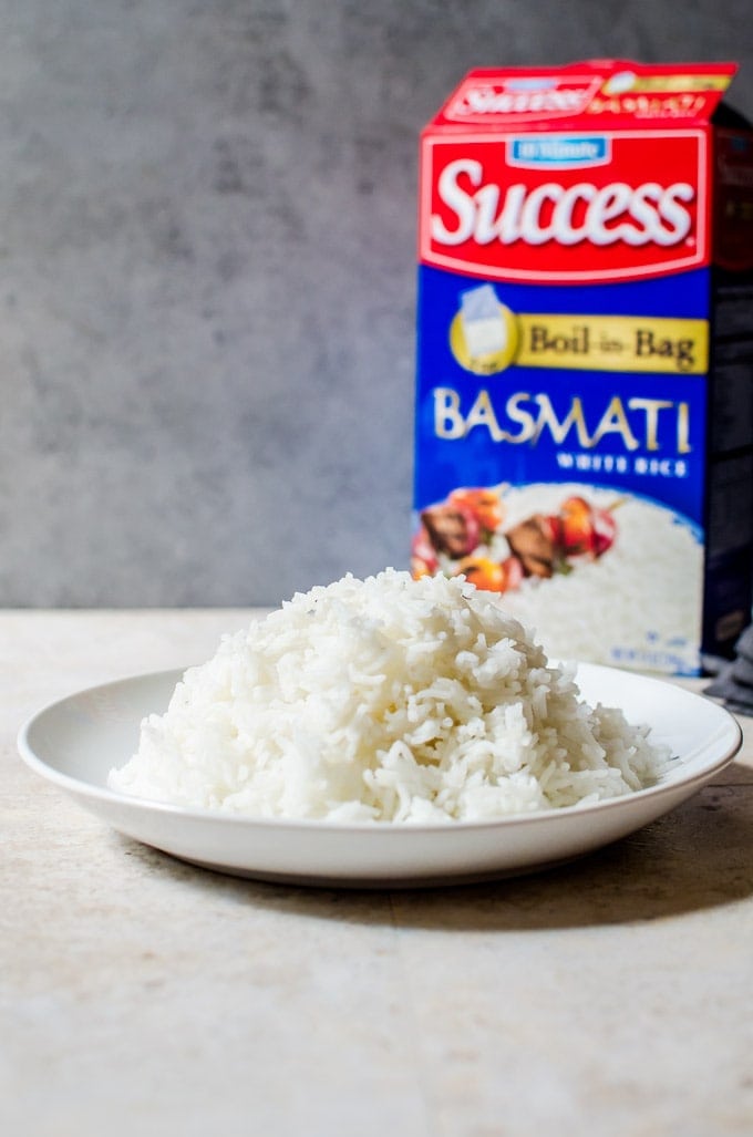 Sweet potato curry made with Success Basmati Rice