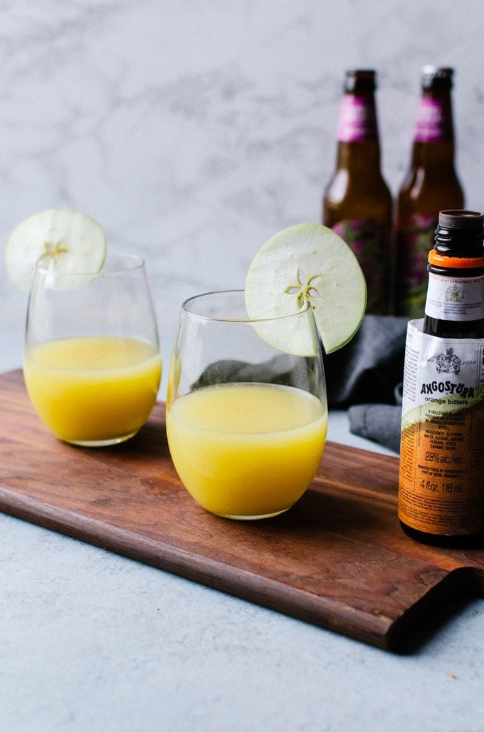 Brunch gets a tasty fall makeover with these apple cider mimosas!