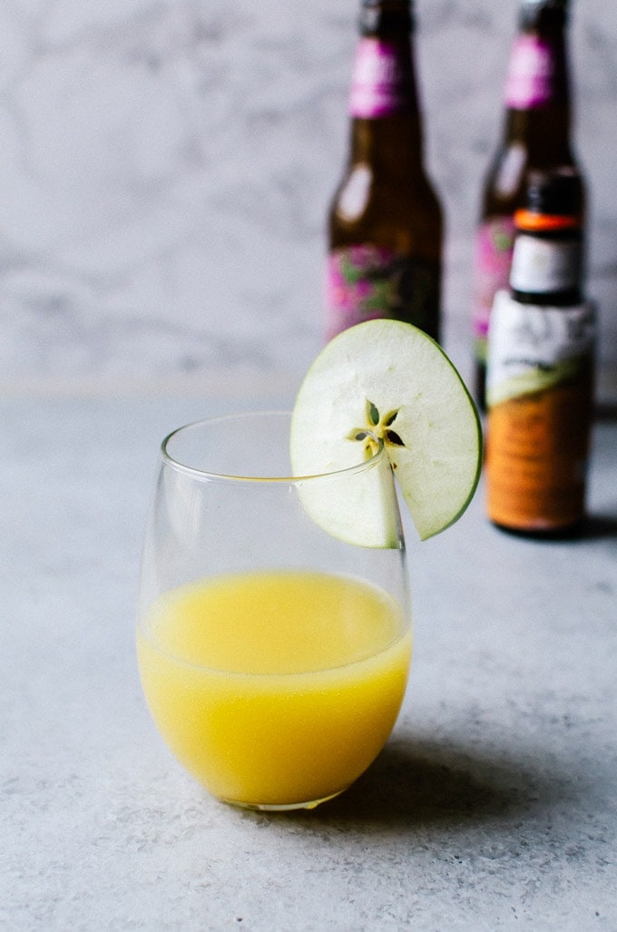 There is no better way to enjoy fall than this apple cider mimosa
