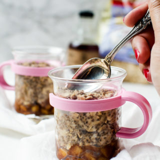 There is nothing like having overnight oats ready for you when you get up in the morning!