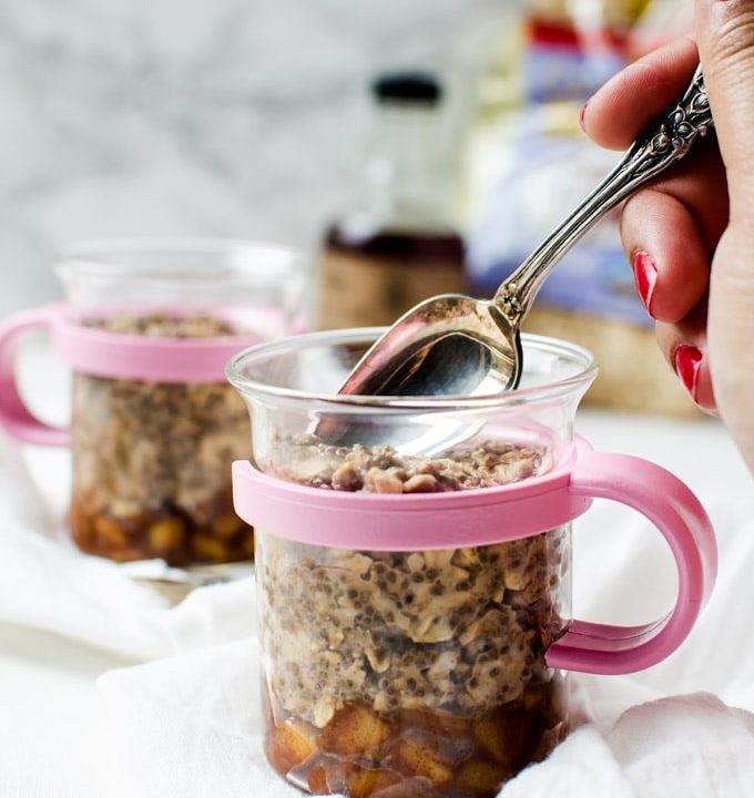 There is nothing like having overnight oats ready for you when you get up in the morning!