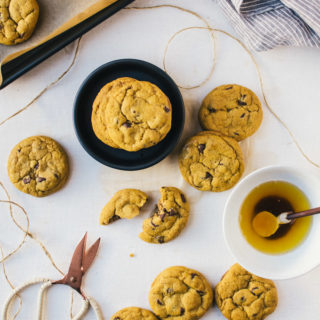There is nothing like a warm, chewy brown butter pumpkin chocolate chip cookie with crisp buttery edges to make your day better