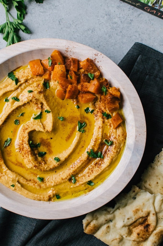 There is nothing like this autumn roasted butternut squash hummus