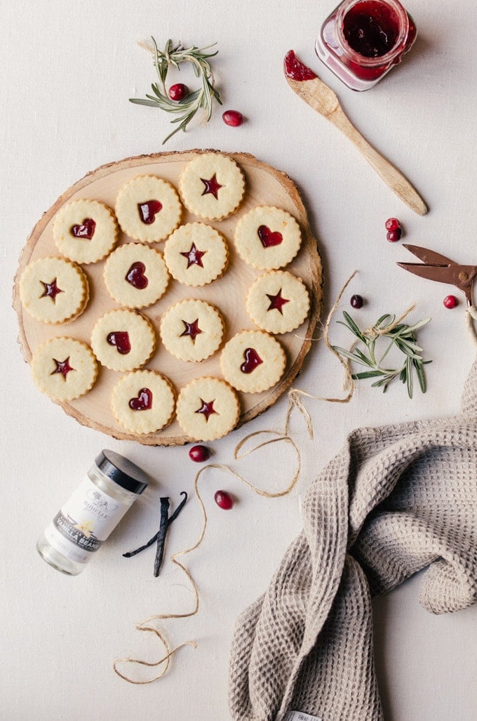 Irresistible plum linzer cookies