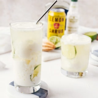 There is nothing quite like this coconut lemon float cocktail.