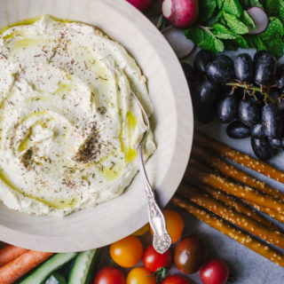 This whipped feta dip is perfect as an app for parties or as a spread in sandwiches and wraps