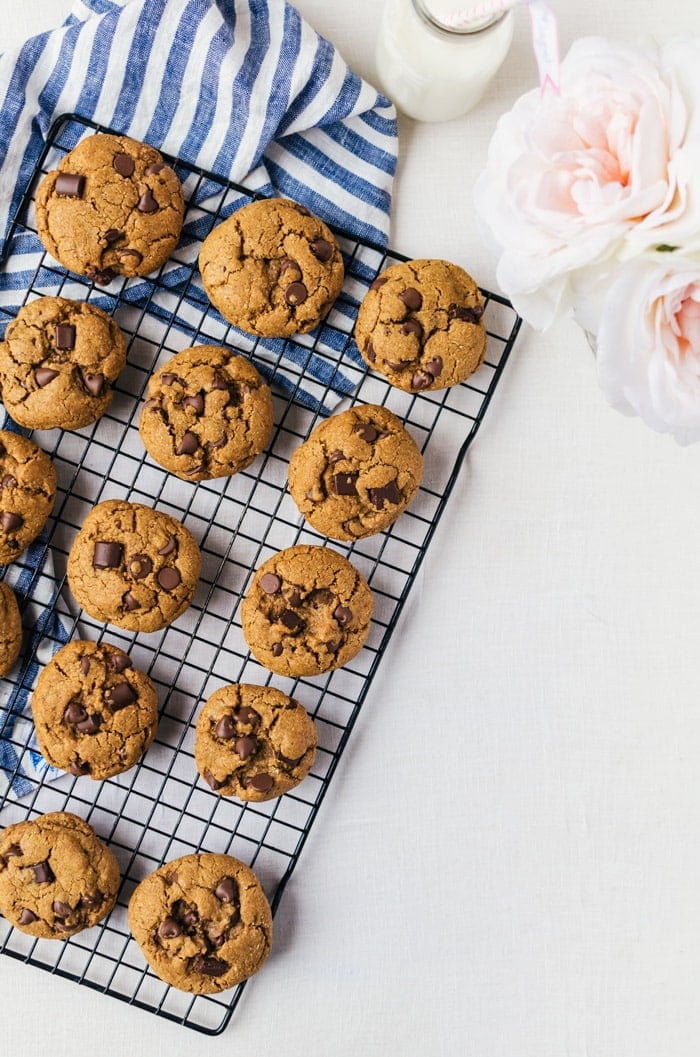 Refined sugar free healthy chocolate chip cookies. No one will ever even know these are better for you!