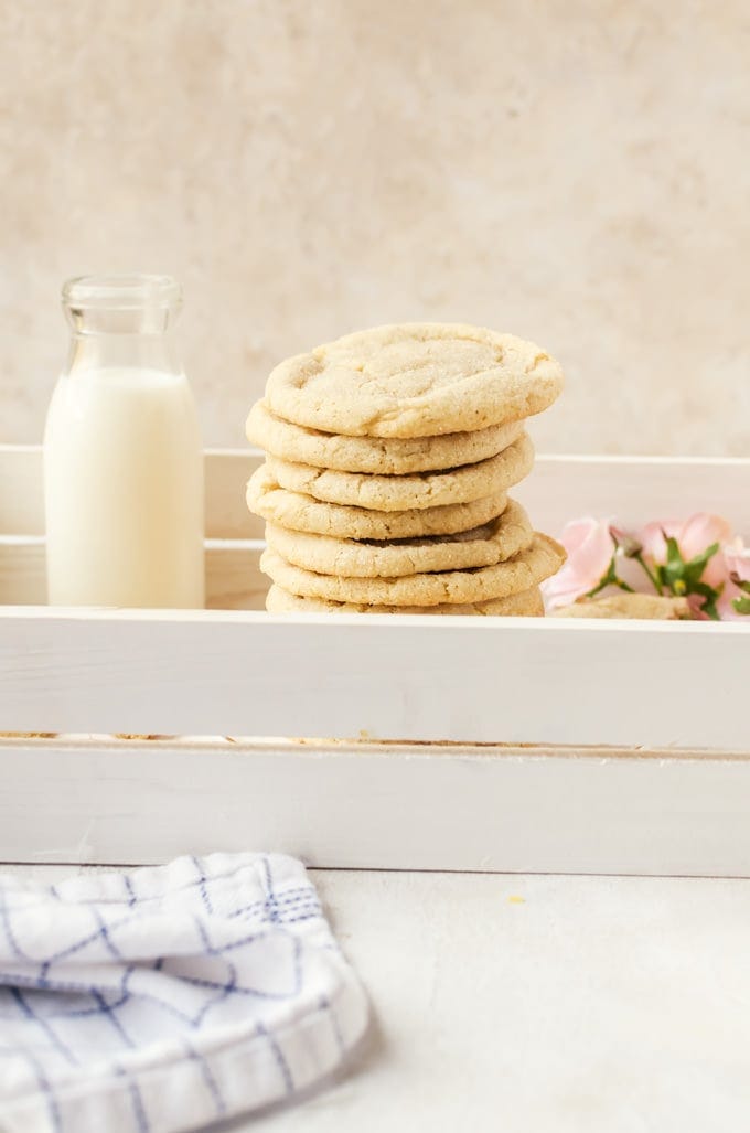 It's hard to stop at just one of these brown butter chai sugar cookies
