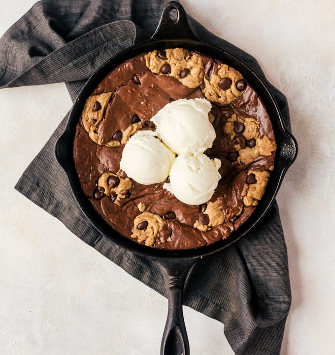 Fudgy, irresistible cookie dough brownies make the ultimate dessert