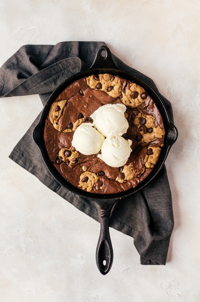 Fudgy, irresistible cookie dough brownies make the ultimate dessert