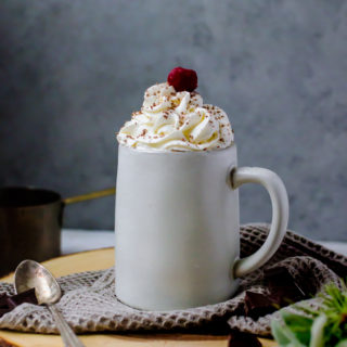 This cherry hot chocolate, aka black forest hot chocolate, is a completely amazing new take on your favorite winter drink.