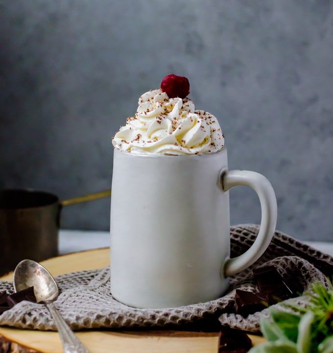 This cherry hot chocolate, aka black forest hot chocolate, is a completely amazing new take on your favorite winter drink.