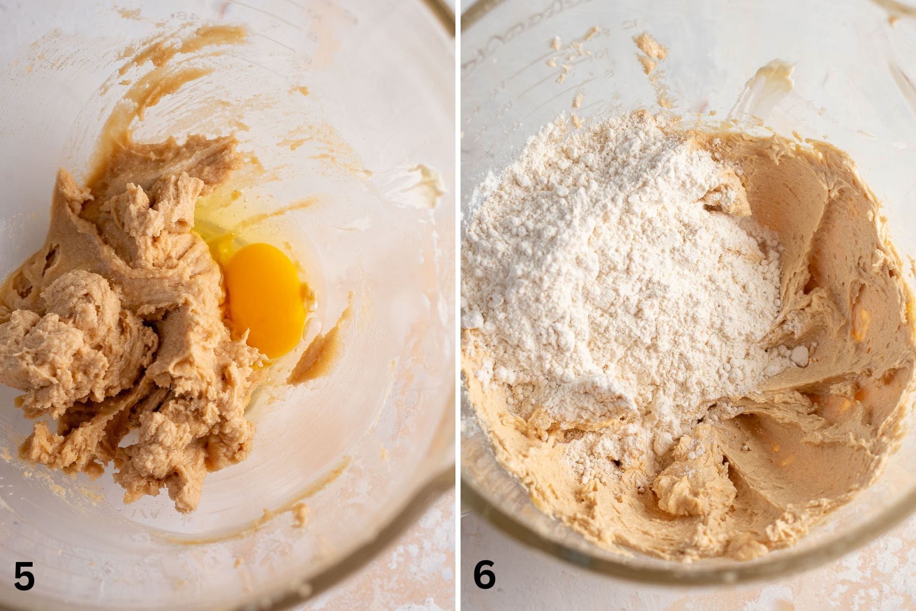 fifth and sixth steps of making recipe