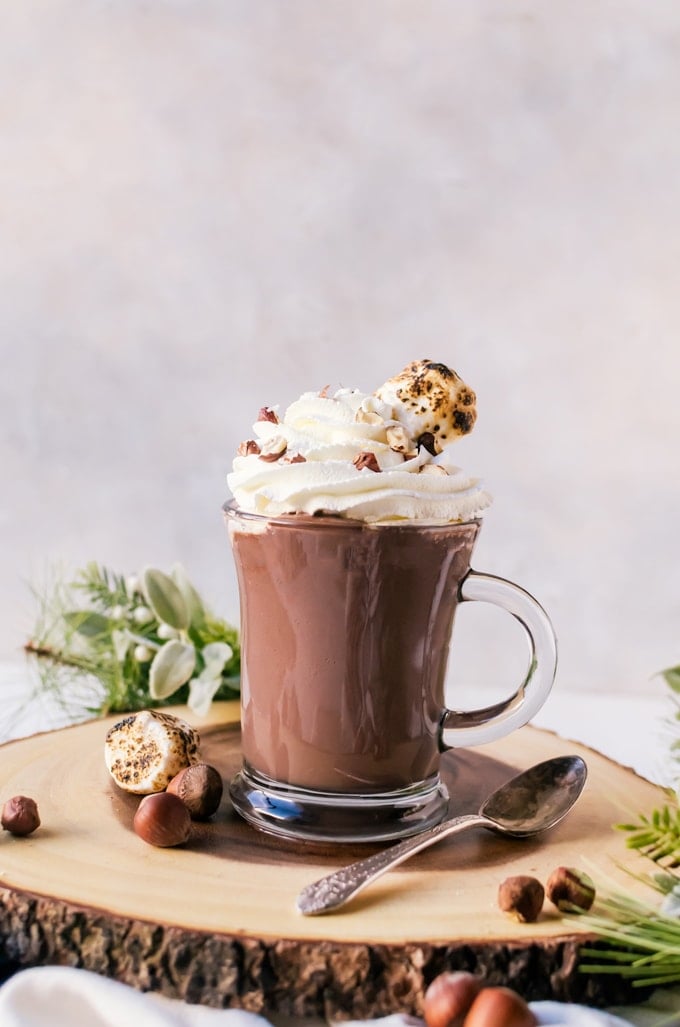 mug of nutella hot chocolate