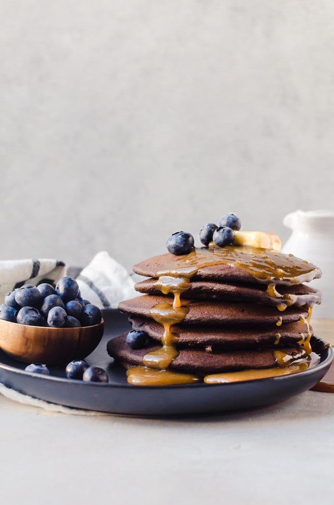 There is nothing quite like a tall stack of chocolate buckwheat pancakes to brighten up your morning