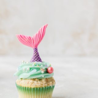 single mermaid cupcake