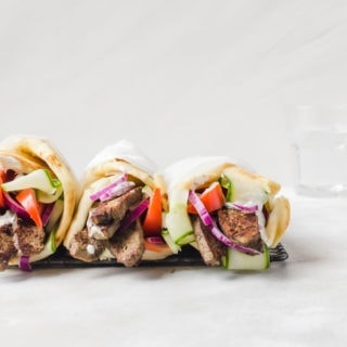 Greek lab gyros are not just for when you go out. These tasty sandwiches are easier to make than you think! #gyro #lamb #greek