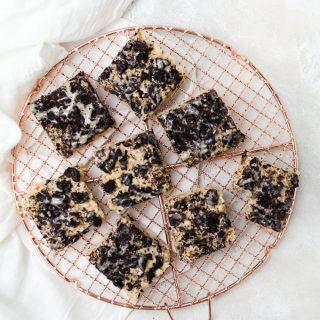 There's nothing more fun than making your own Oreo rice krispie treats