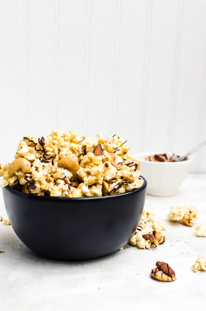 straight on shot moose munch recipe black bowl