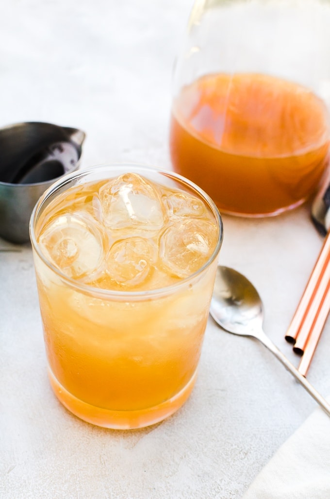 pumpkin cocktail recipe in glass