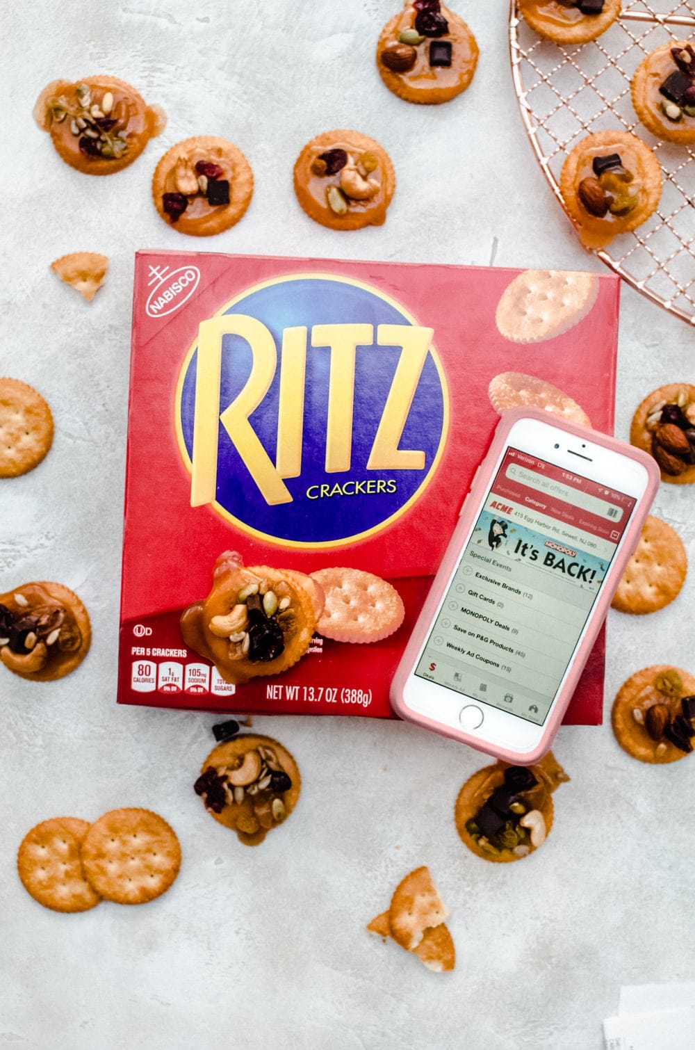 ritz crackers with acme app