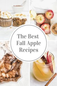 collage for the best fall apple recipes