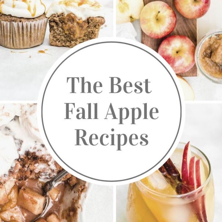 collage for the best fall apple recipes