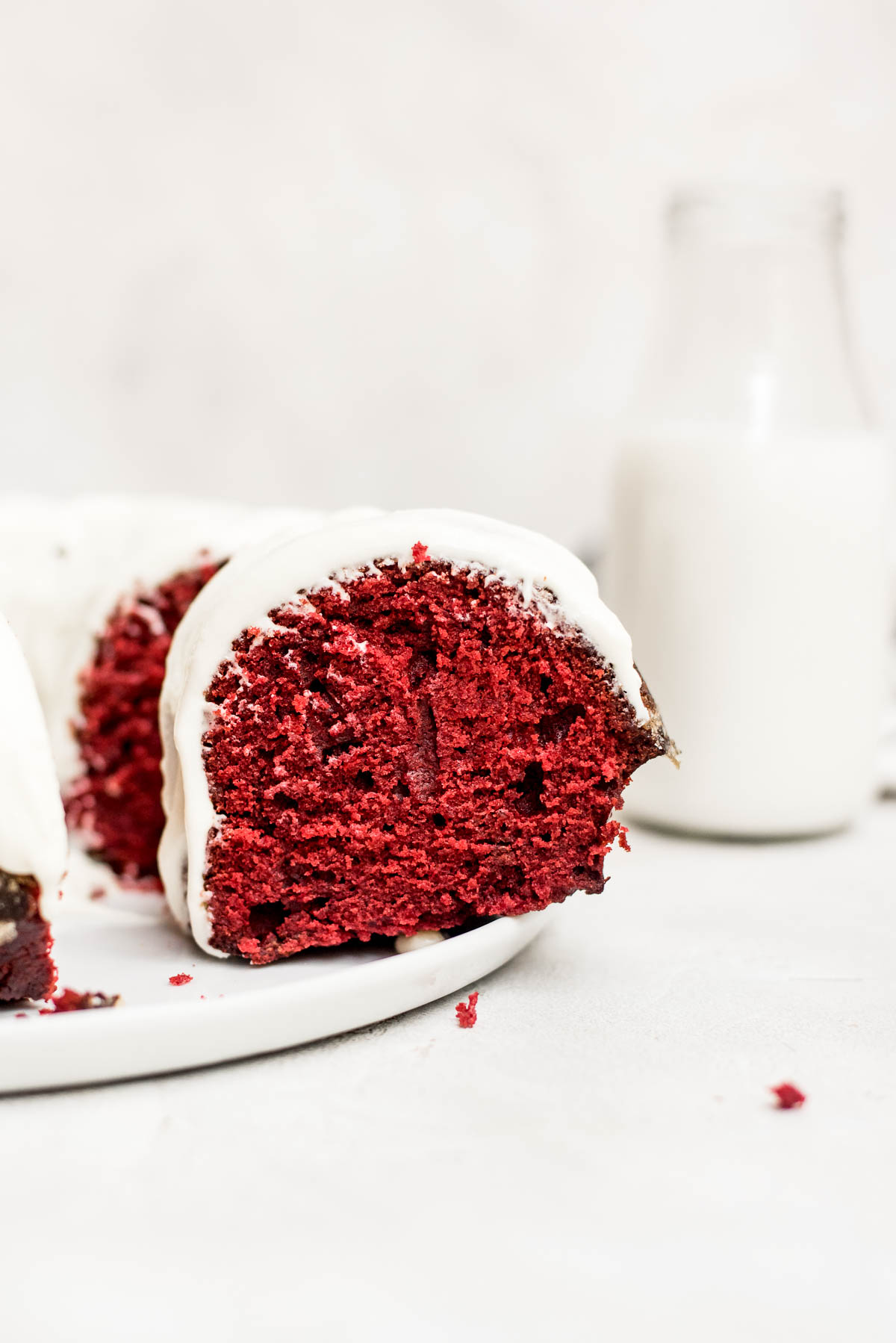 cake being cut and taken from cake