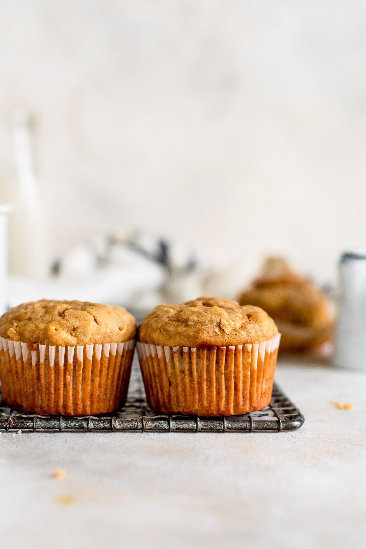 muffins sitting on wire rack