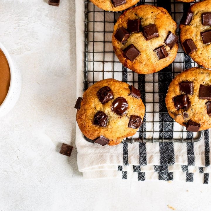 muffins sitting on wire rack