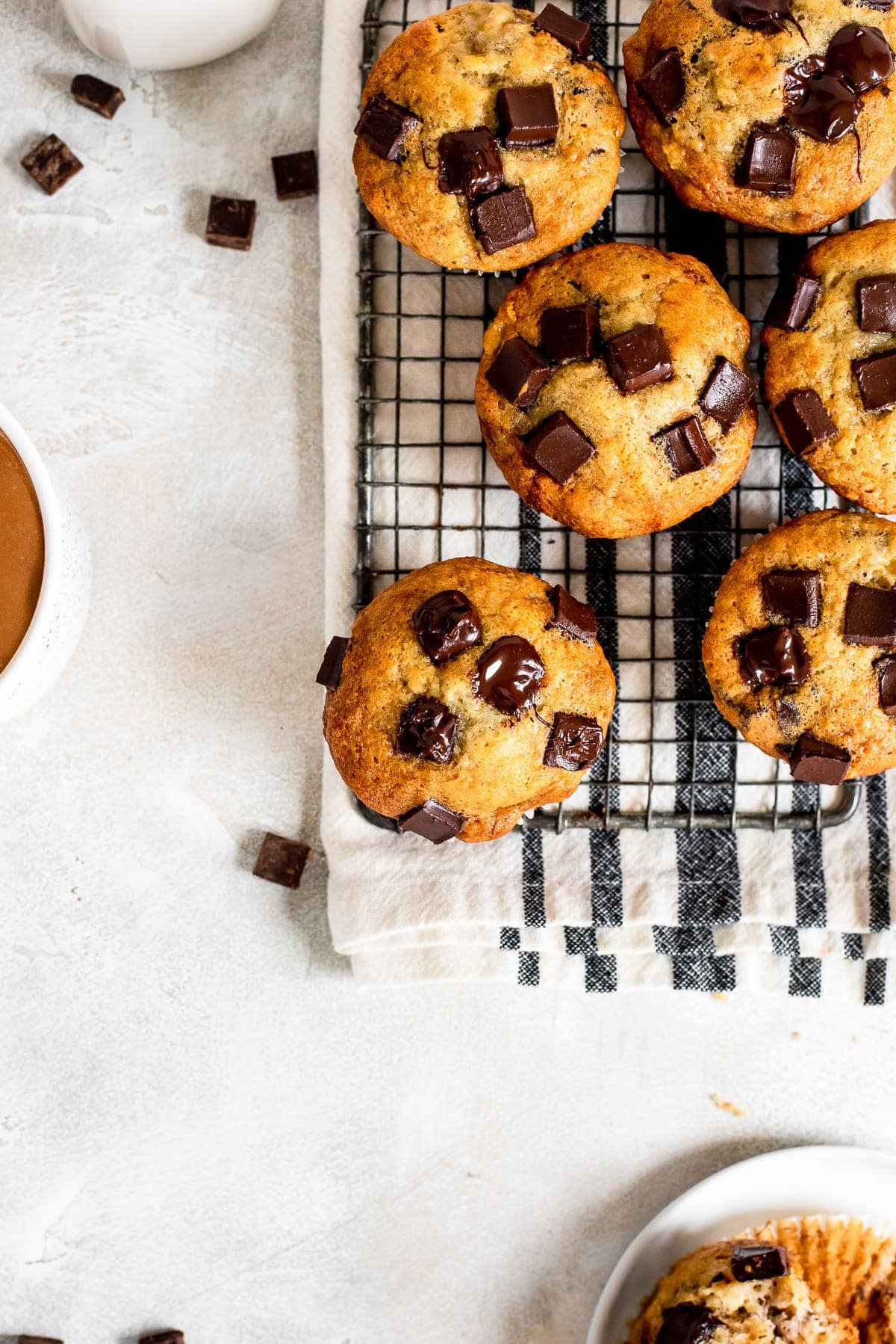 muffins sitting on wire rack