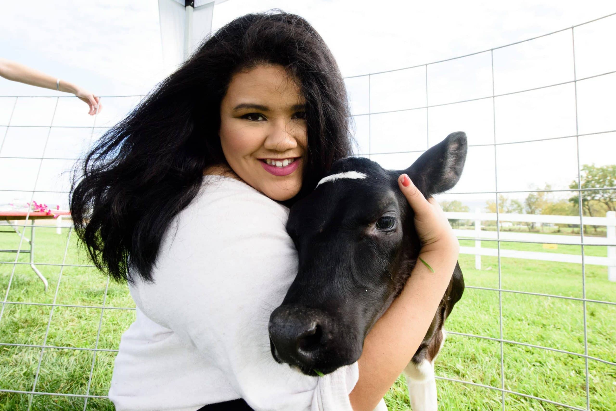 amanda with cow