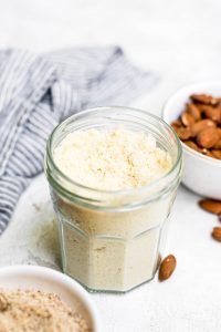 almond flour in a jar
