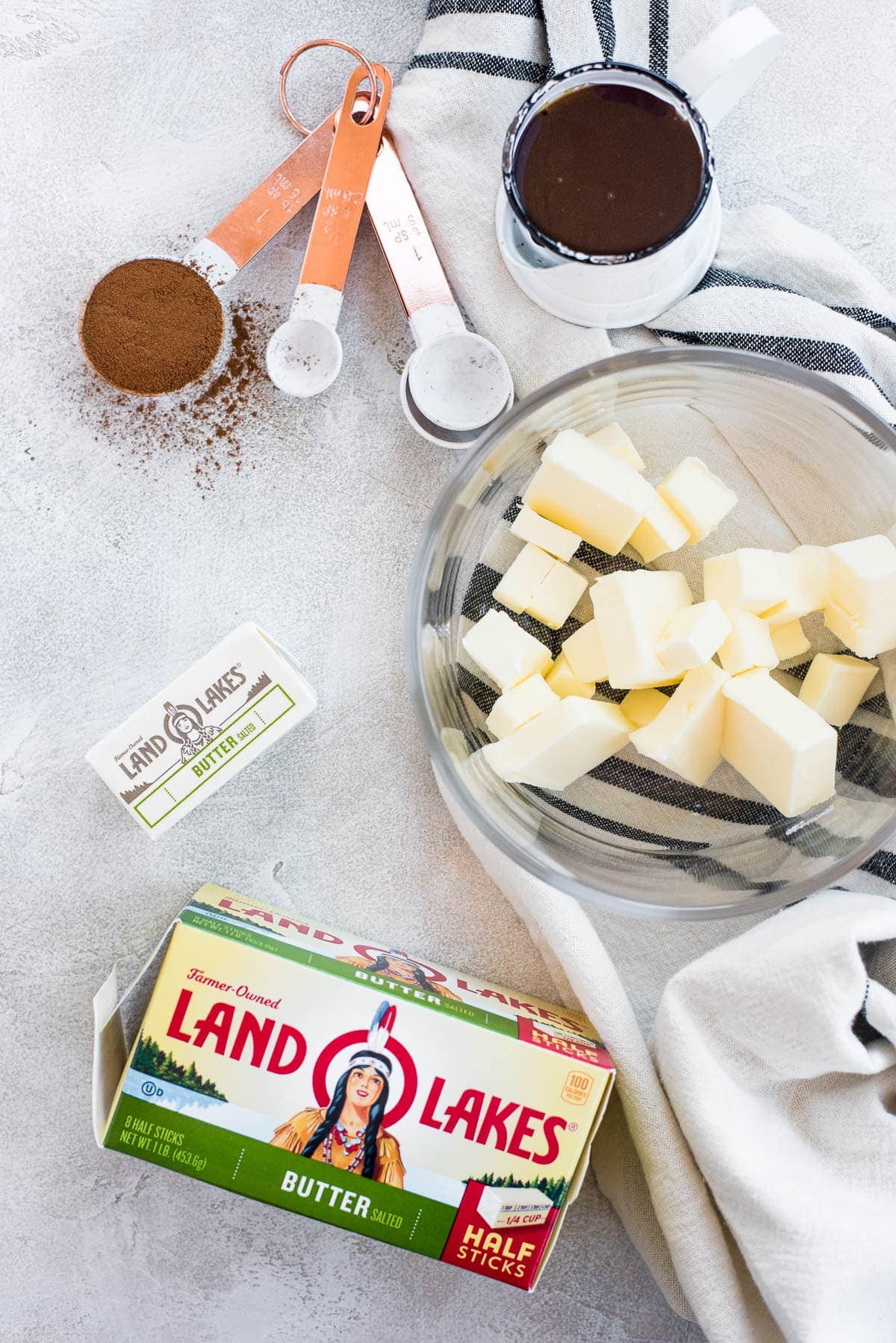 ingredients to make infused butter