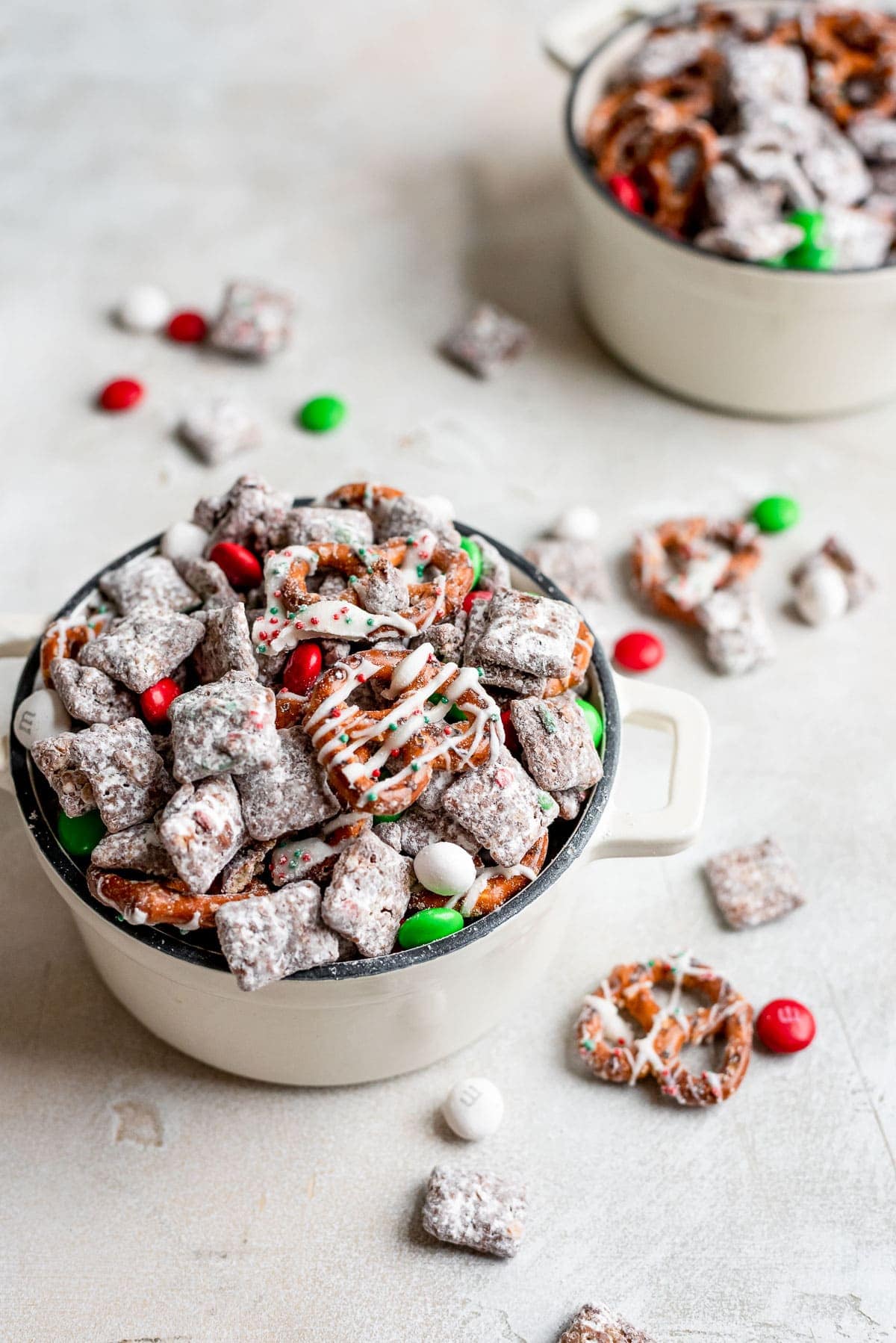 finished puppy chow in container