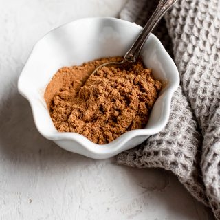 chai spice in bowl with spoon