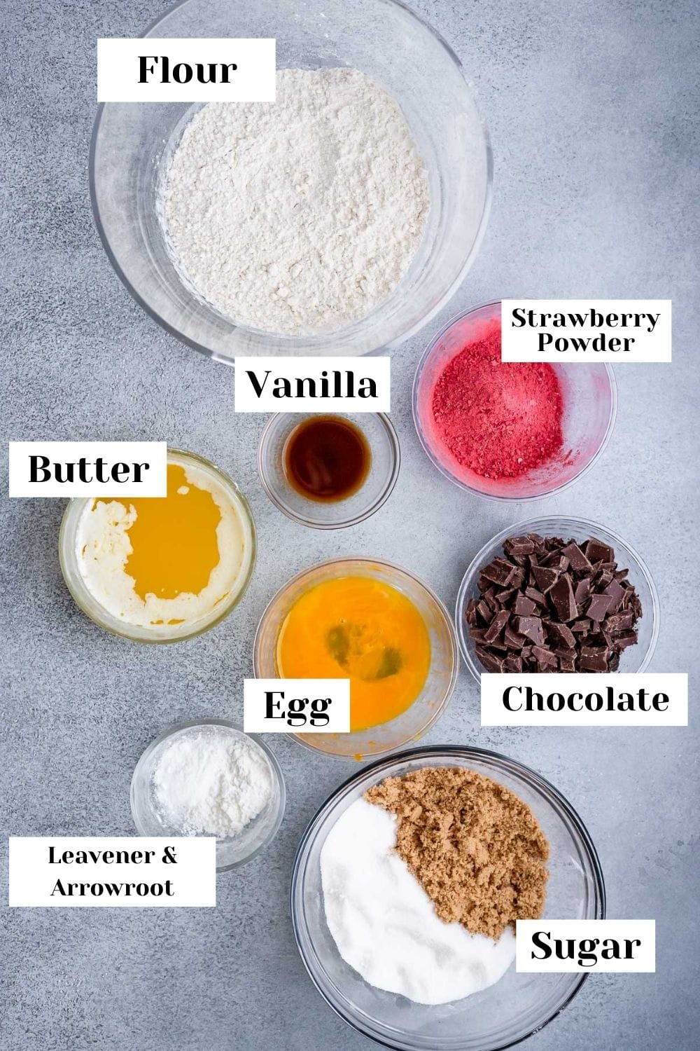 ingredients for making cookies