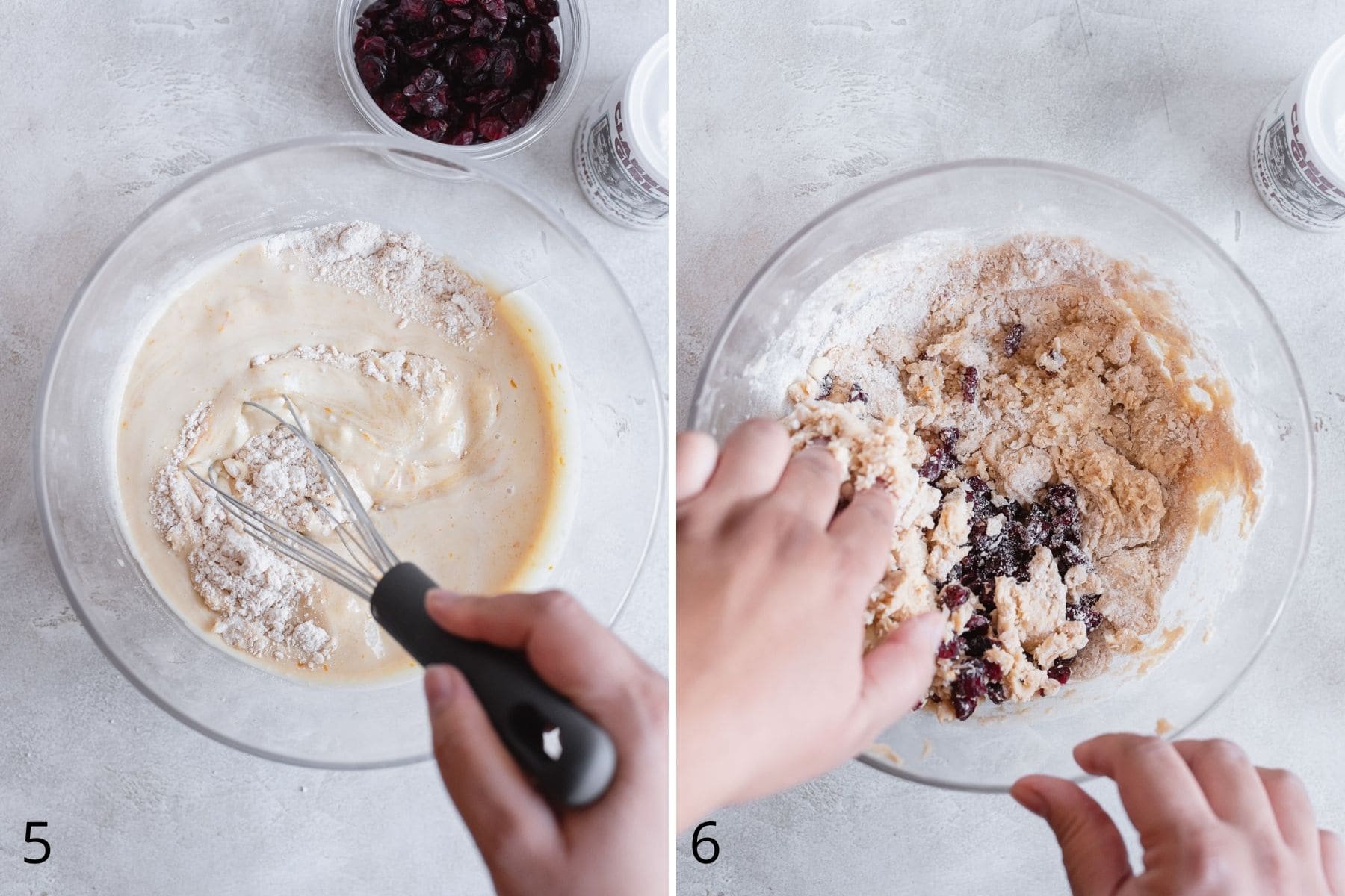 steps 5 and 6 of making scones