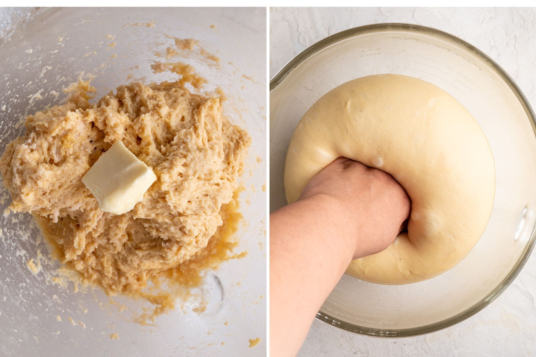 steps to making dough for donuts