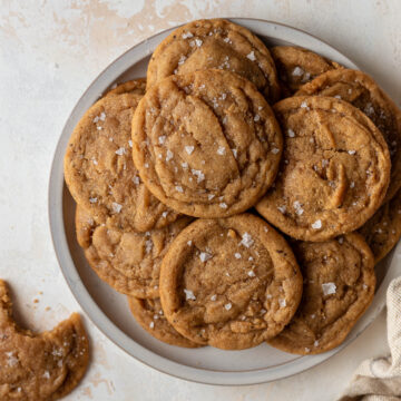 chocolate chipless cookies on plate