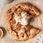 overhead of sliced galette